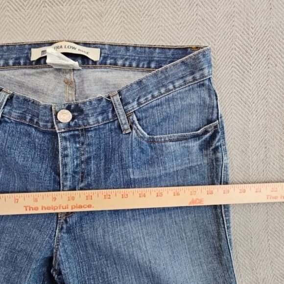 Gap Jeans Women's Size 12L Blue Low And Loose Boot Cut (W34 L34) Stretch Denim - Picture 4 of 16